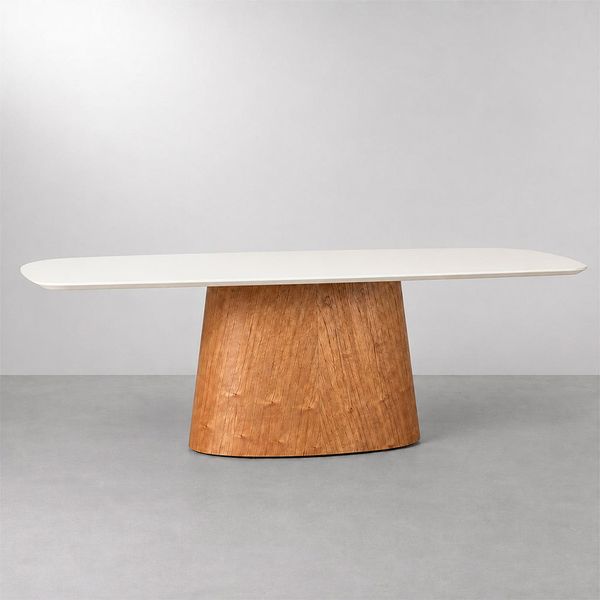 mesa de jantar tarsila vidro off white